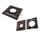 Spot de Embutir Recuado Quadrado para PAR20 14x14cm Marrom SP137 - Imagem 3