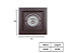 Spot de Embutir Recuado Quadrado para AR70 14x14cm Marrom SP140 - Imagem 4