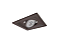 Spot de Embutir Recuado Quadrado para AR70 14x14cm Marrom SP140 - Imagem 1