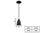Pendente Cone 1xGU10 9x7cm Alumínio Preto GSG PD20 - Imagem 3