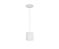 Pendente Tubo 1xE27 12,5x9x12cm Alumínio Branco GSG PD27 - Imagem 1