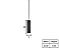 Pendente Tubo 1xGU10 20x5cm Alumínio Preto GSG PD29 - Imagem 2
