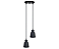 Pendente Cone Duplo 2xGU10 9x7cm Alumínio Preto GSG PD38 - Imagem 1