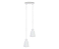 Pendente Cone Duplo 2xGU10 9x7cm Alumínio Branco GSG PD39 - Imagem 1