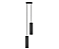 Pendente Tubo Duplo 2xGU10 20x5cm Alumínio Preto GSG PD44 - Imagem 1