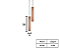 Pendente Tubo Duplo 2xGU10 35x5cm Alumínio Cobre GSG PD48 - Imagem 2