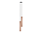 Pendente Tubo Duplo 2xGU10 50x5cm Alumínio Cobre GSG PD51 - Imagem 1
