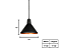 Pendente Retrô 1xE27 17x17cm Alumínio Preto e Cobre GSG PD58 - Imagem 3