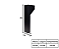 Poste Balizador 1xGU10 35x7,6x3,8cm Alumínio Preto GSG PB01 - Imagem 3