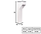 Poste Balizador 1xGU10 35x7,6x3,8cm Alumínio Branco GSG PB02 - Imagem 3
