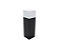 Poste Balizador 1xE27 26x7,6x7,6cm Alumínio Preto GSG PB07 - Imagem 1