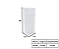 Poste Balizador LED 110V 3000K 26x7,6x7,6cm Alumínio Branco GSG PB11 - Imagem 3