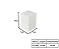 Mini Poste Balizador 1xE27 11,5x7,6x7,6cm Alumínio Branco GSG PB14 - Imagem 3