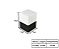 Mini Poste Balizador LED 110V 3000K 11,5x7,6x7,6cm Preto GSG PB16 - Imagem 3