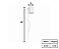 Poste Finco Redondo 1xGU10 40x8cm Alumínio Branco GSG PB32 - Imagem 2