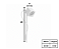 Poste Finco Quadrado 1xGU10 40x8cm Alumínio Branco GSG PB35 - Imagem 2