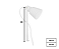 Poste Balizador Cônico 1xE27 30cm Alumínio Branco GSG PB38 - Imagem 2