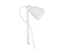 Poste Balizador Cônico 1xE27 30cm Alumínio Branco GSG PB38 - Imagem 1