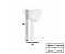 Poste Balizador Duplo 2xE27 40x22cm Alumínio Branco GSG PB47 - Imagem 2