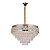 Pendente com Controle LED 120W 60cm Metal Dourado Sindora DCD02525 - Imagem 1