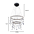 Pendente com Controle LED 120W 76x50cm Metal Cromado Sindora DCD02528 - Imagem 2
