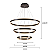 Pendente Luz Direta e Indireta LED 80x60x40cm Preto Sindora DCD03019 - Imagem 2