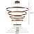 Pendente Luz Direta e Indireta LED 120x40cm Marrom Sindora DCD03020 - Imagem 2