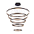 Pendente Luz Direta e Indireta LED 120x40cm Preto Sindora DCD03063 - Imagem 1