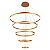 Pendente Luz Direta LED 188W 3000K 100x20cm Dourado Sindora DCD03091 - Imagem 1
