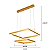 Pendente Luz Direta e Indireta LED 60x40cm Dourado Sindora DCD03045 - Imagem 2