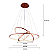 Pendente LED 90W 80x60x40cm Alumínio Rose Sindora DCD015080 - Imagem 2