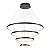Pendente LED 125W 80x20cm Alumínio Preto Sindora DCD03012 - Imagem 1