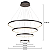 Pendente LED 126W 80x20cm Alumínio Preto Sindora QD05456 - Imagem 2