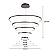 Pendente LED 188W 100x20cm Alumínio Preto Sindora QD05454 - Imagem 2