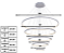 Pendente LED 188W 100x20cm Alumínio Cinza Sindora QD03270 - Imagem 2