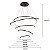Pendente LED 160W 120x40cm Alumínio Preto Sindora DCD015071 - Imagem 2