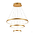 Pendente LED 76W 60x20cm Metal Dourado Sindora QD05471 - Imagem 1