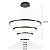Pendente LED 127W 80x20cm Alumínio Preto Sindora QD05312 - Imagem 2