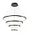 Pendente LED 127W 80x20cm Alumínio Preto Sindora QD05312 - Imagem 1