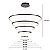 Pendente LED 190W 100x20cm Alumínio Preto Sindora QD05314 - Imagem 2