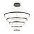 Pendente LED 190W 100x20cm Alumínio Preto Sindora QD05314 - Imagem 1