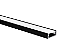 Perfil de Sobrepor 17x07MM 2M Preto GSG PS07 - Imagem 1