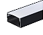 Perfil de Sobrepor 20x10 2M Preto GSG PS08 - Imagem 1