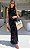 ZARA Vestido preto longo de crochê - Imagem 2