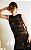 ZARA Vestido preto longo de crochê - Imagem 4