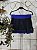 ShortSaia Beach Tennis preto com azul - Imagem 2