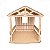 Casinha Presépio Decoração Natal Manjedoura Mdf 32,5 cm - Imagem 1