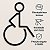 Placa Indicativa Banheiro Sanitário Acessível Cadeirante PCD - Imagem 5