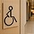 Placa Indicativa Banheiro Sanitário Acessível Cadeirante PCD - Imagem 1