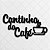 Cantinho Do Café Frase Decoração Cozinha Copa Mdf 6mm Preto - Imagem 1